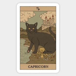 Capricorn Cat Sticker